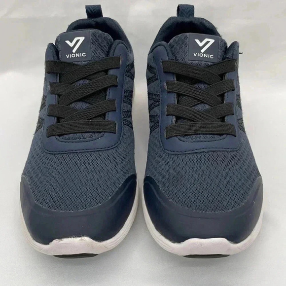 Vionic Slip On Women’s Sneakers 6.5W Dark Blue Mesh Lace Up Look - Picture 2 of 10